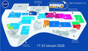 Karyvo op BOOT Düsseldorf Hal 10 Standnummer A73